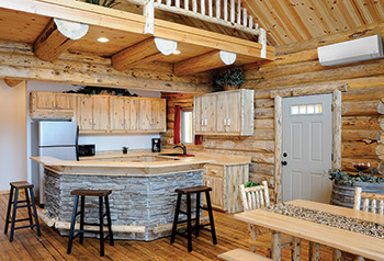 Log Cabin Kitchen