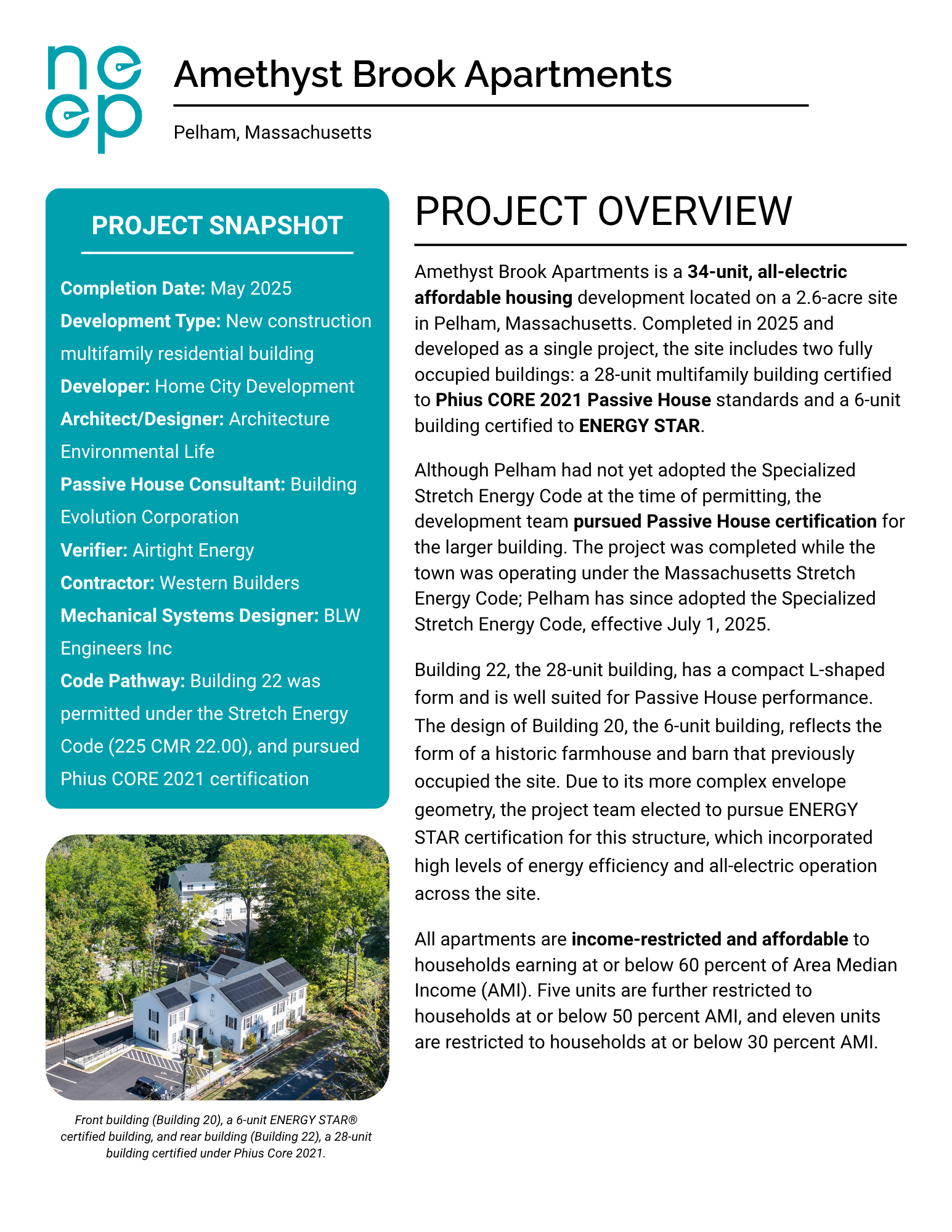 Front page of report