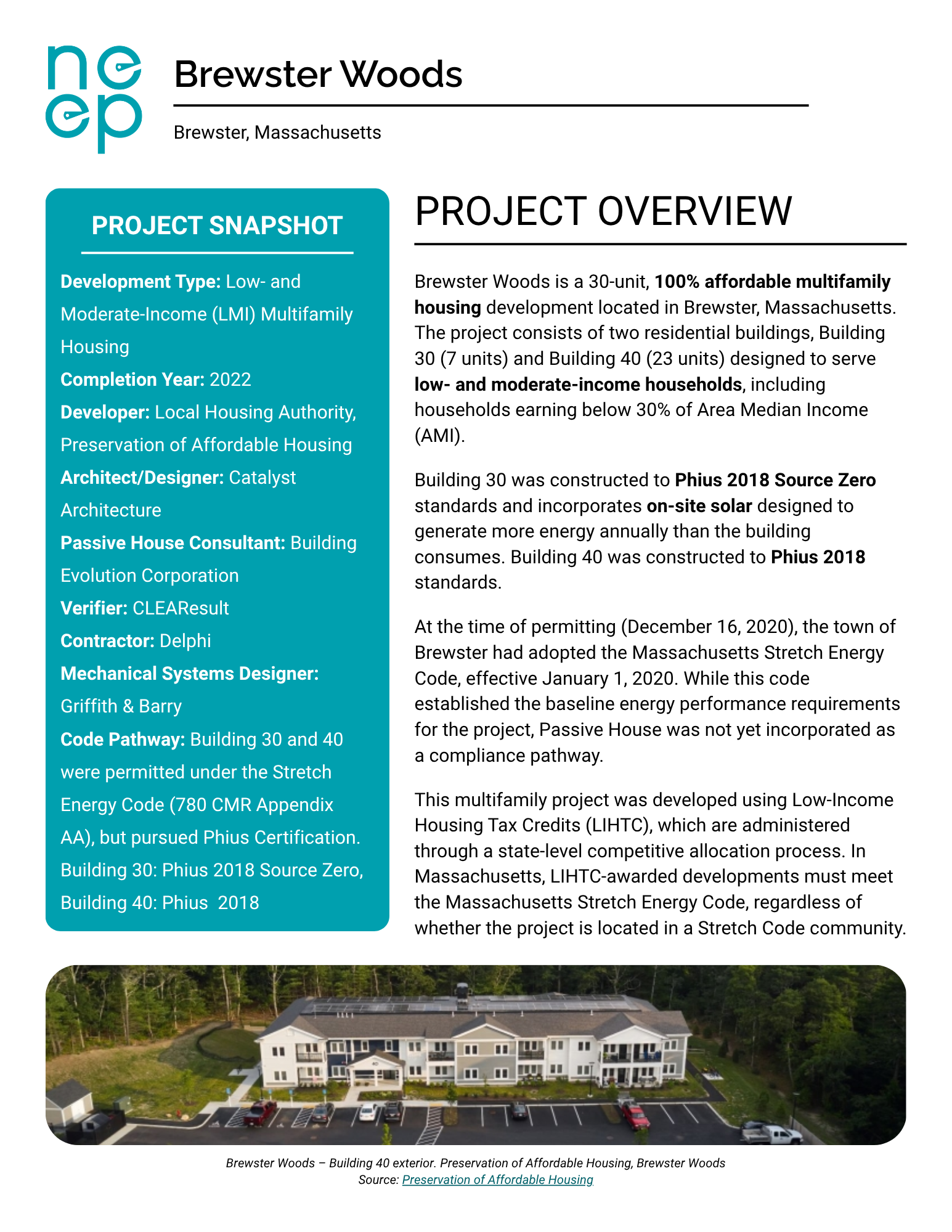 Front page of report