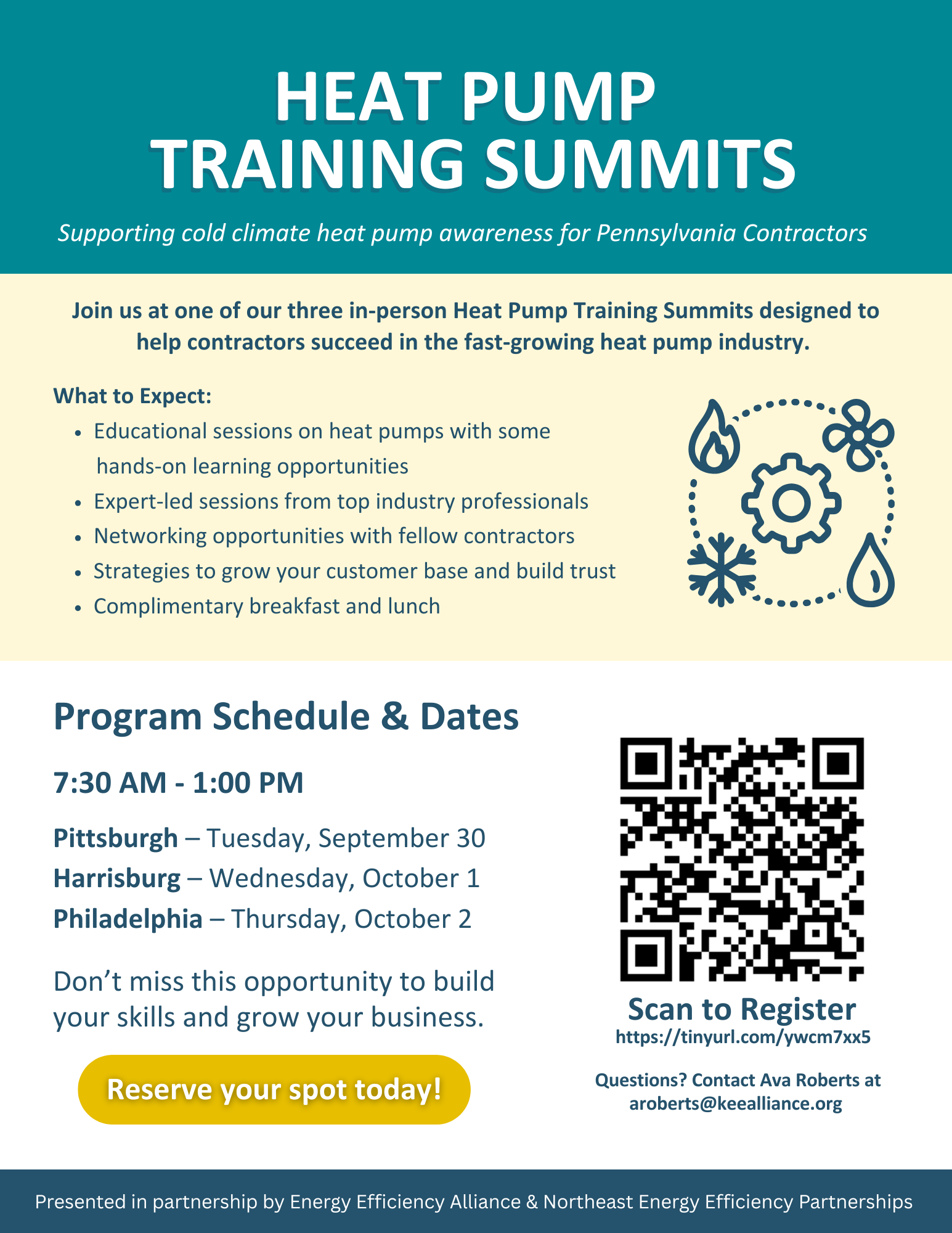 Heat Pump Summits Flyer