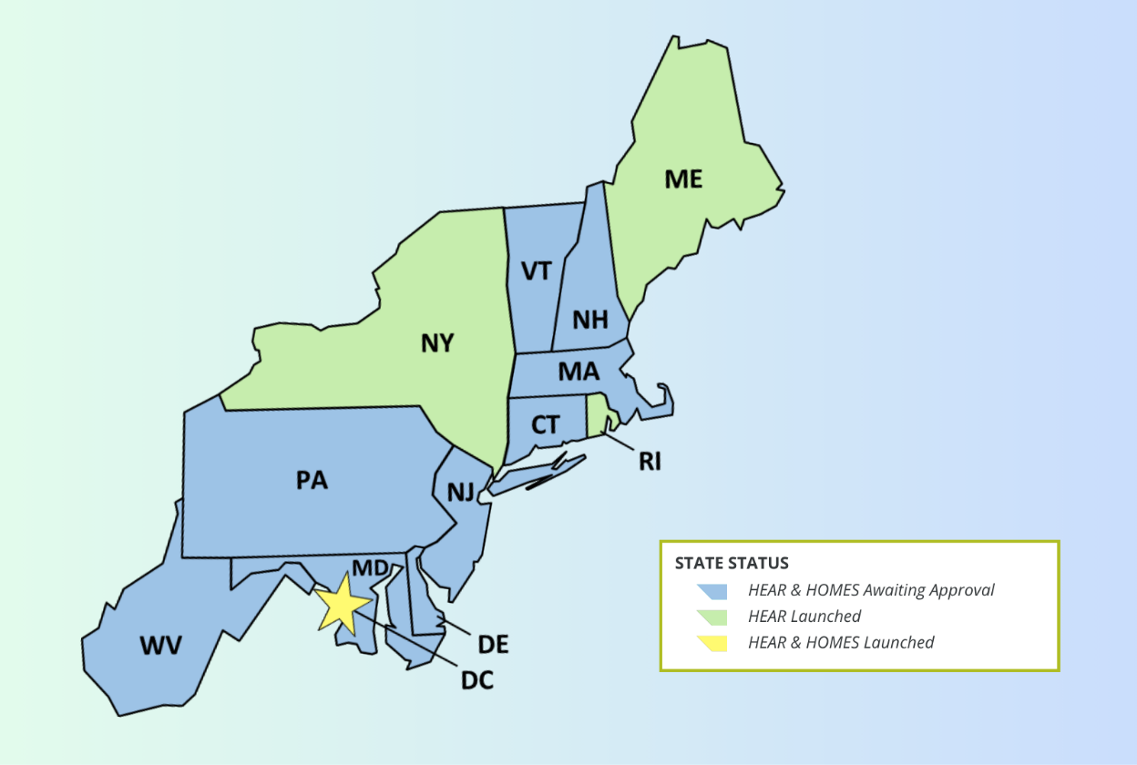 ""IRA rebates status map