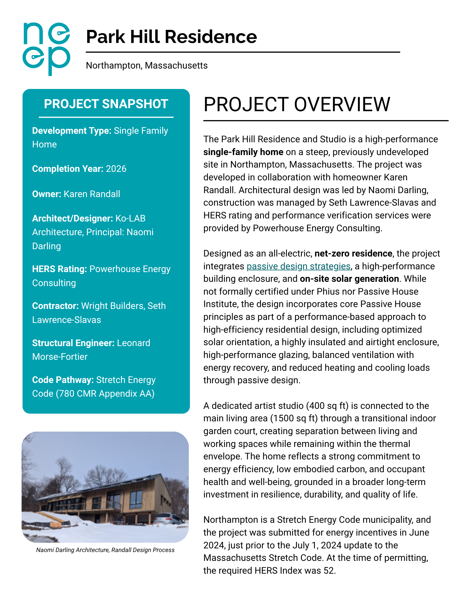 Front page of report