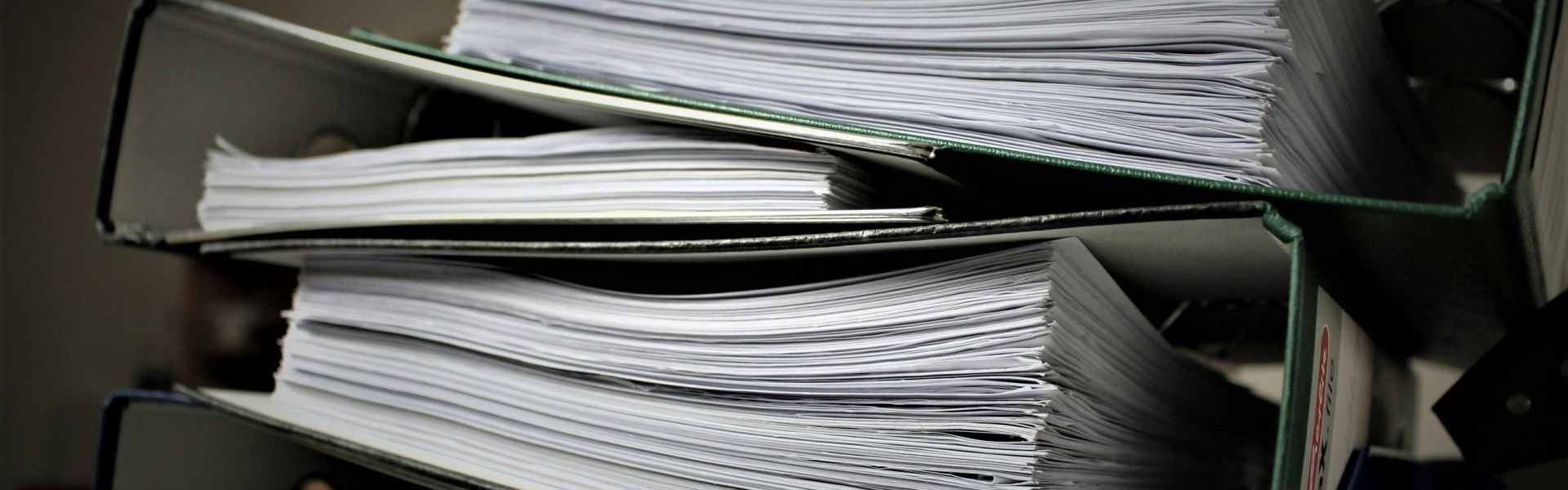 stack of binders