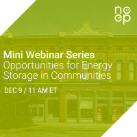 Opportunities for Energy Storage in Communities