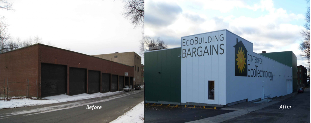 EcoBuilding Bargains before and after the energy efficiency retrofitting.